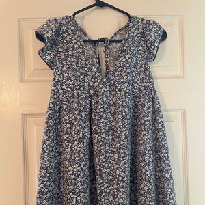 Blue floral sundress